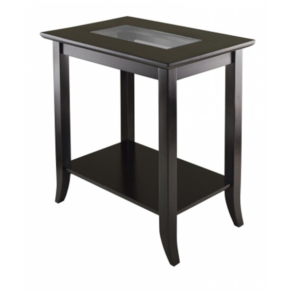 Doba-Bnt Genoa Rectanugular End Table with Glass Top and shelf SA143762 - main